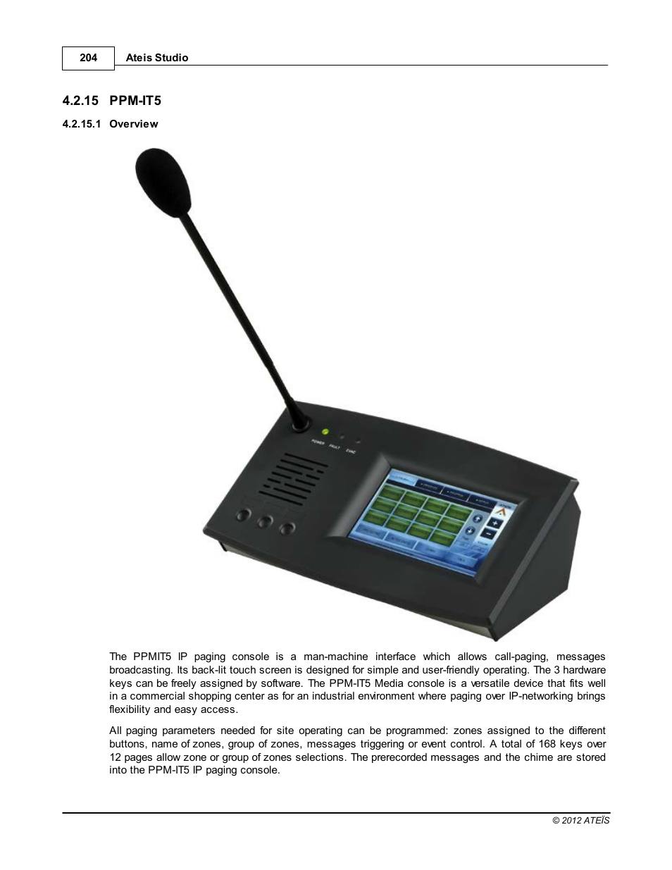 Ppm-it5, Overview | ATEIS IDA8C User Manual | Page 204 / 446