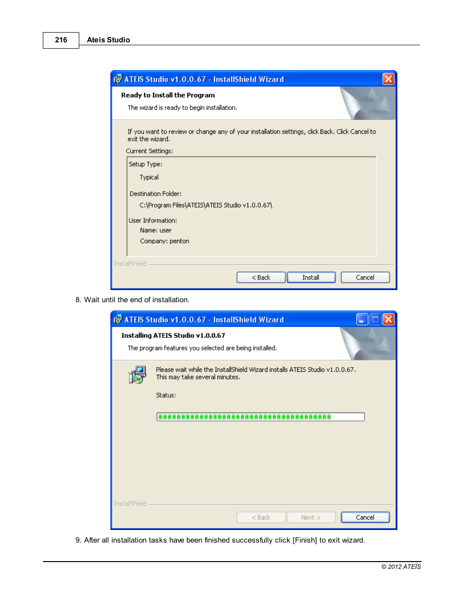 ATEIS IDA8C User Manual | Page 216 / 446