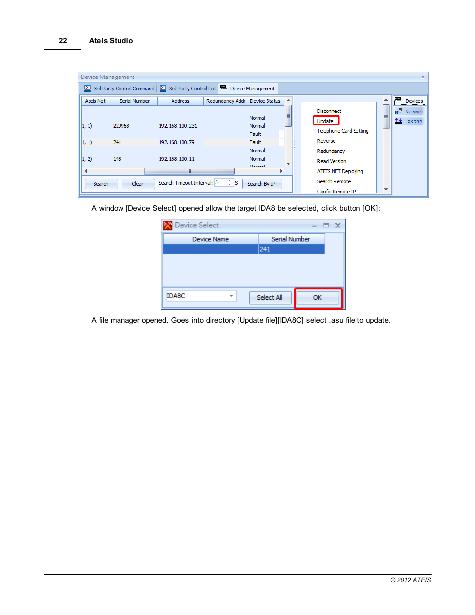 ATEIS IDA8C User Manual | Page 22 / 446