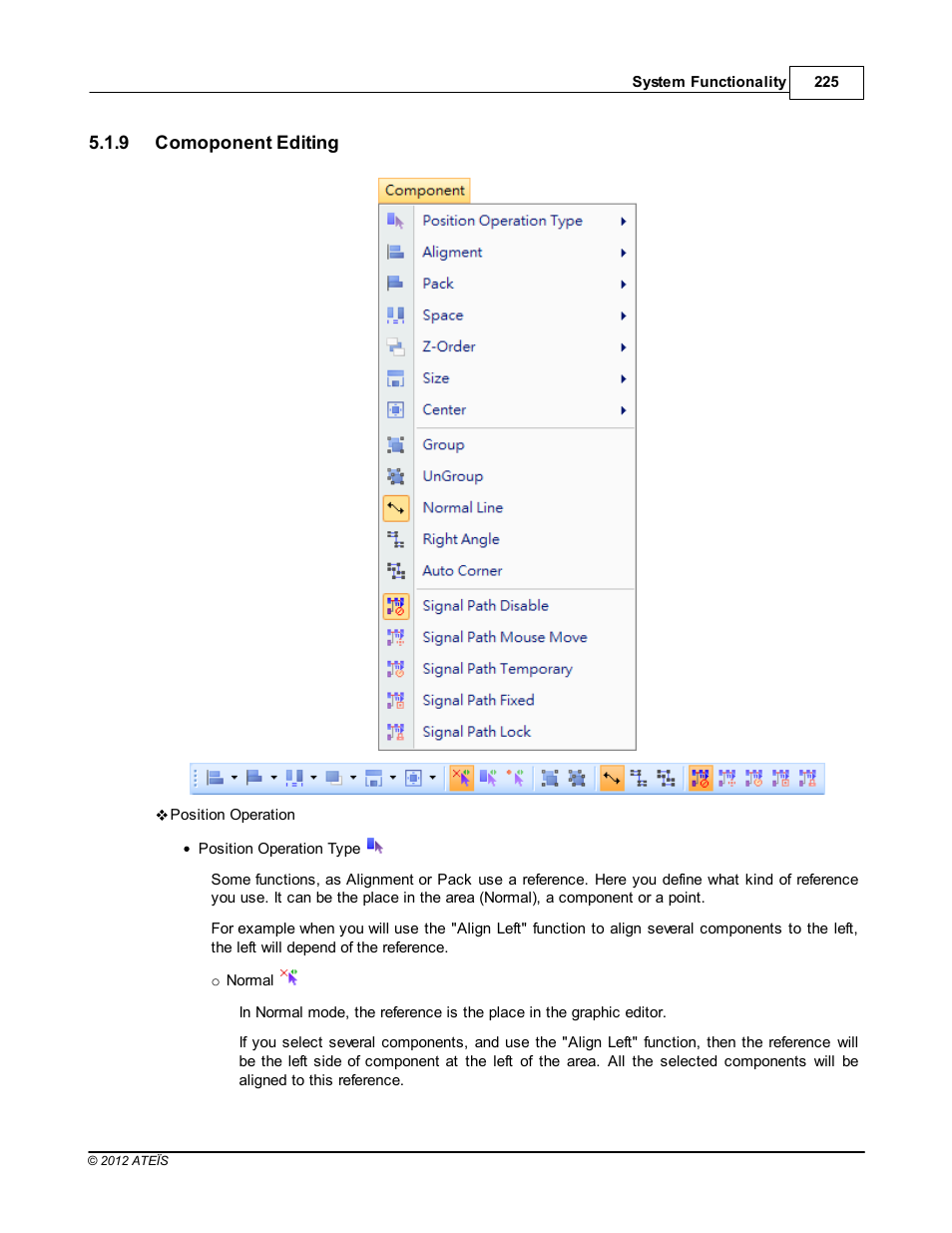 Comoponent editing | ATEIS IDA8C User Manual | Page 225 / 446