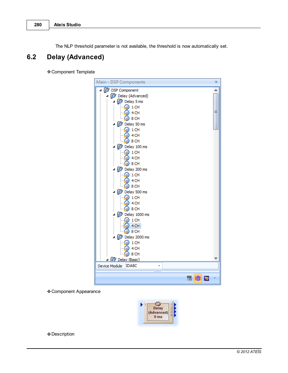 Delay (advanced), 2 delay (advanced) | ATEIS IDA8C User Manual | Page 280 / 446