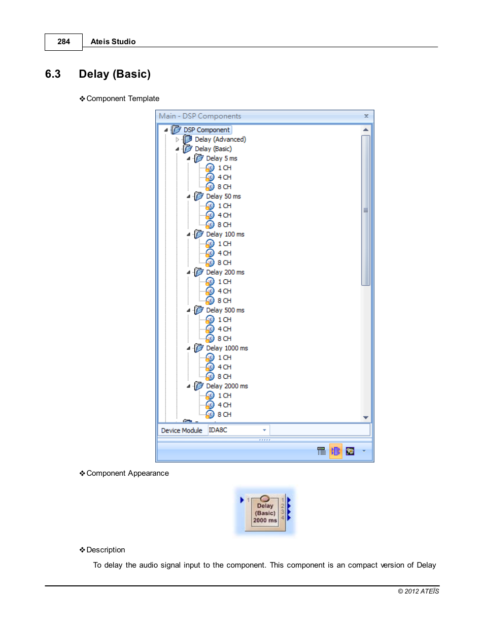 Delay (basic), 3 delay (basic) | ATEIS IDA8C User Manual | Page 284 / 446