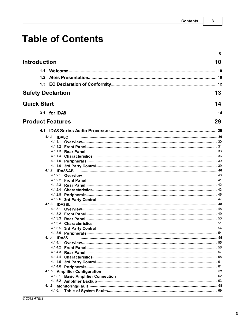 ATEIS IDA8C User Manual | Page 3 / 446