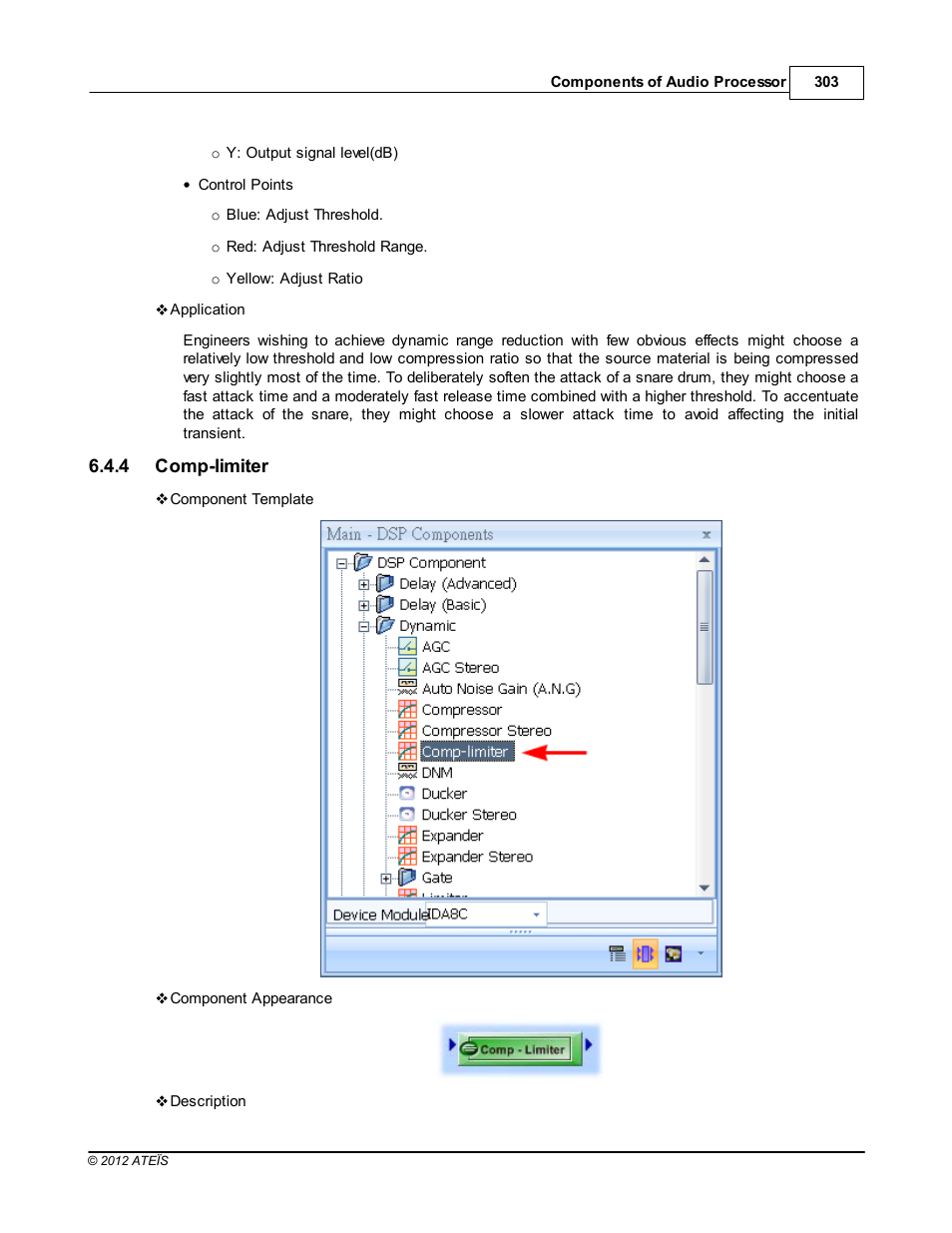 Comp-limiter | ATEIS IDA8C User Manual | Page 303 / 446