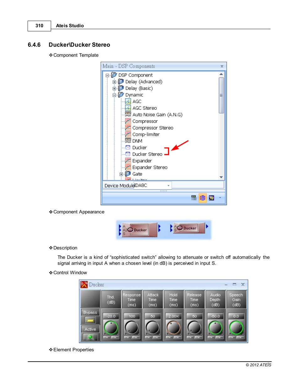 Ducker\ducker stereo | ATEIS IDA8C User Manual | Page 310 / 446