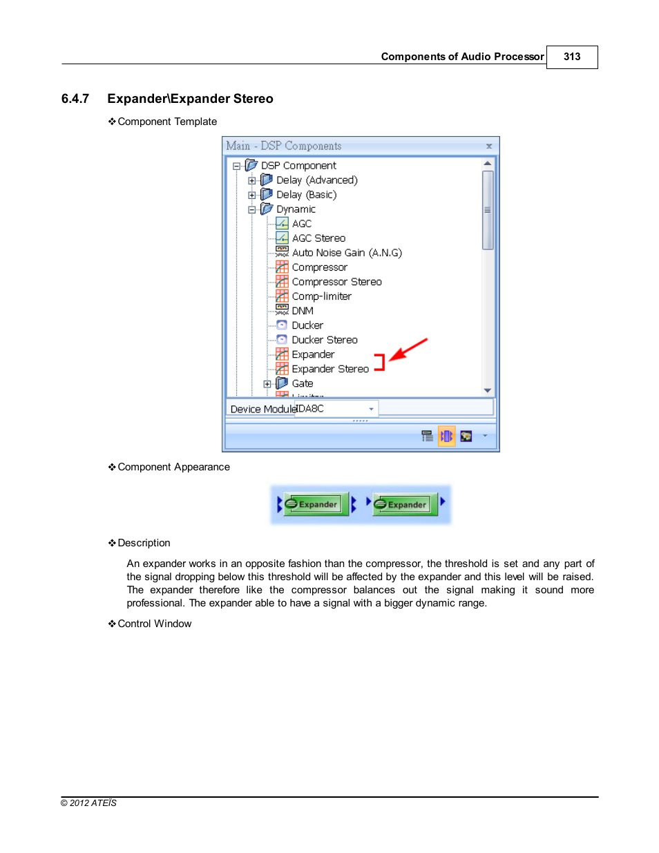 Expander\expander stereo | ATEIS IDA8C User Manual | Page 313 / 446