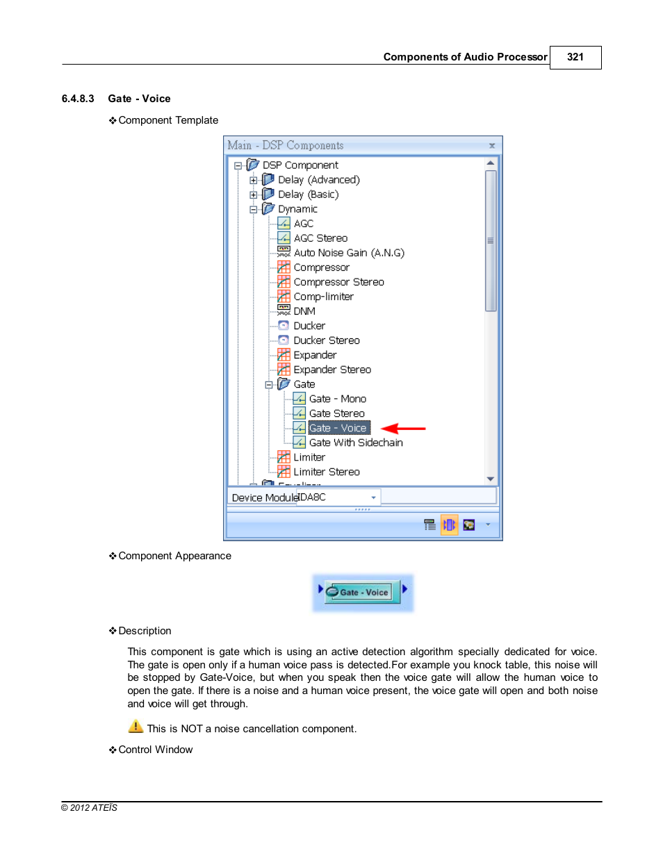 Gate - voice | ATEIS IDA8C User Manual | Page 321 / 446