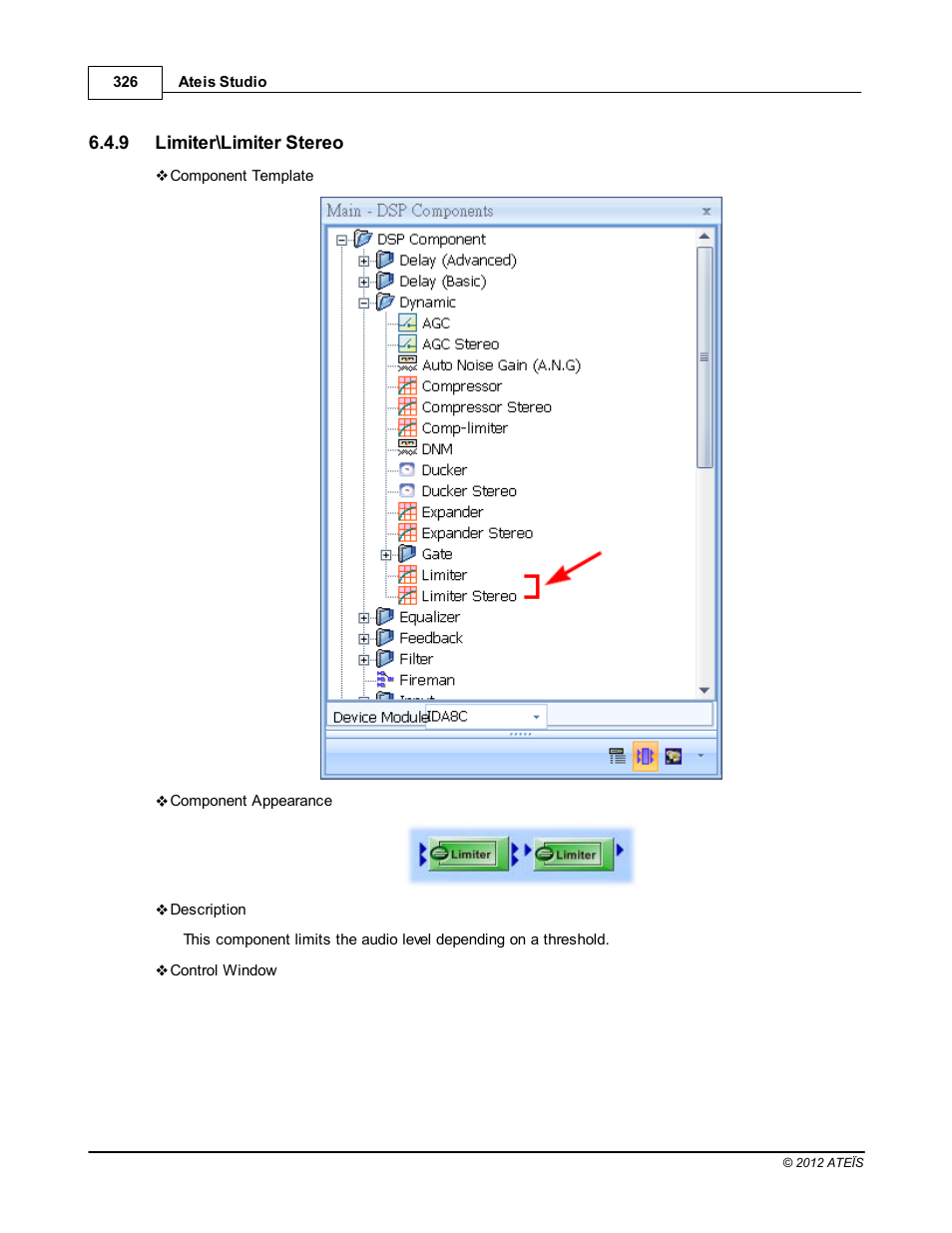 Limiter\limiter stereo | ATEIS IDA8C User Manual | Page 326 / 446