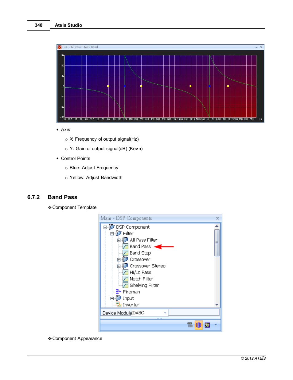 Band pass | ATEIS IDA8C User Manual | Page 340 / 446