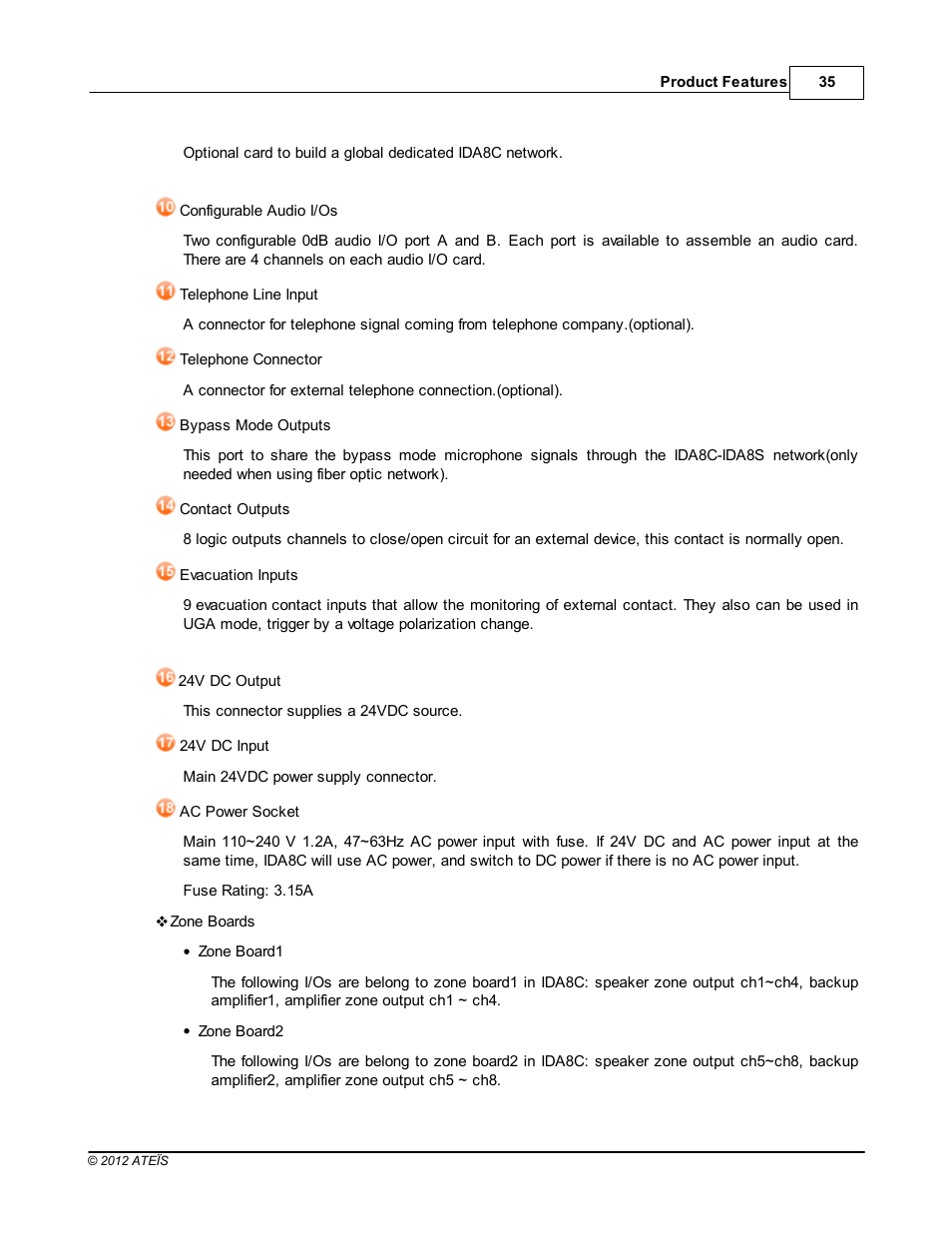 ATEIS IDA8C User Manual | Page 35 / 446