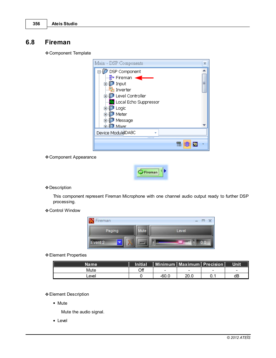 Fireman, 8 fireman | ATEIS IDA8C User Manual | Page 356 / 446