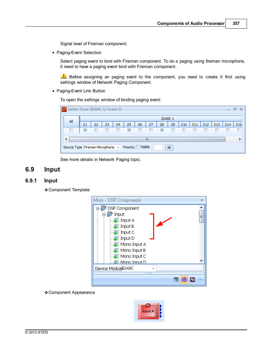 Input, 9 input | ATEIS IDA8C User Manual | Page 357 / 446