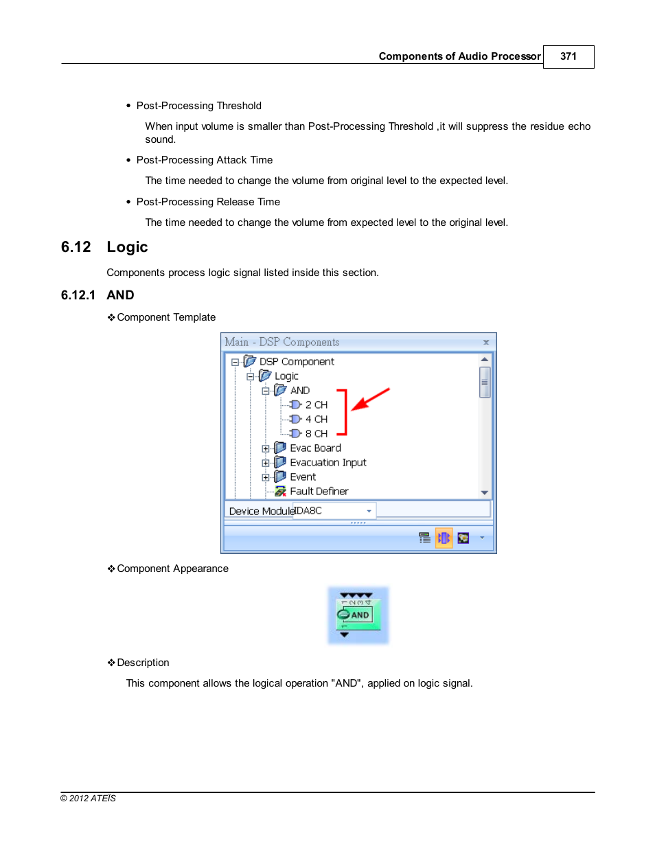 Logic, 12 logic | ATEIS IDA8C User Manual | Page 371 / 446