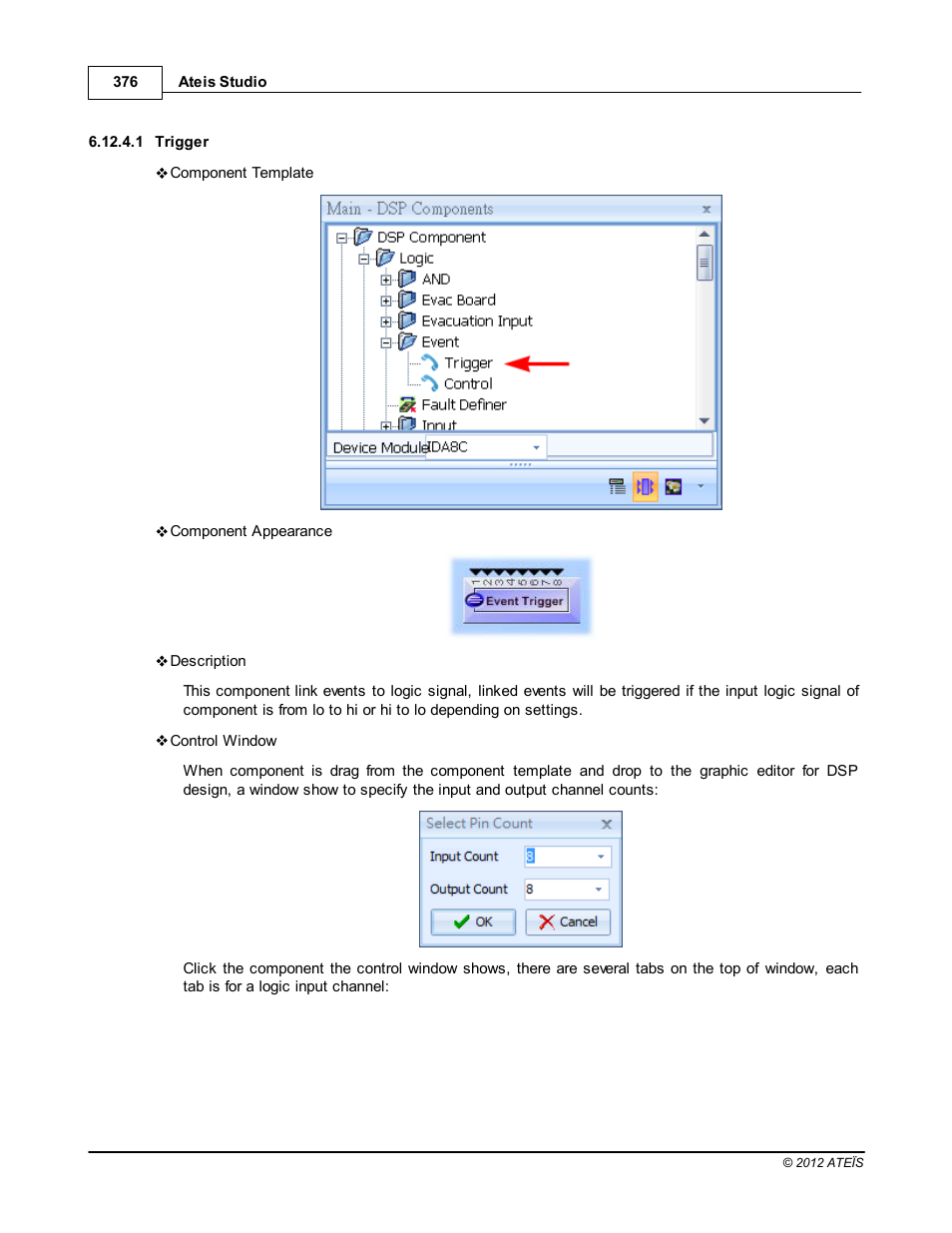 Trigger | ATEIS IDA8C User Manual | Page 376 / 446