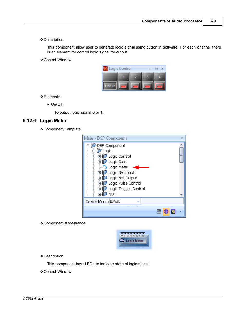 Logic meter | ATEIS IDA8C User Manual | Page 379 / 446