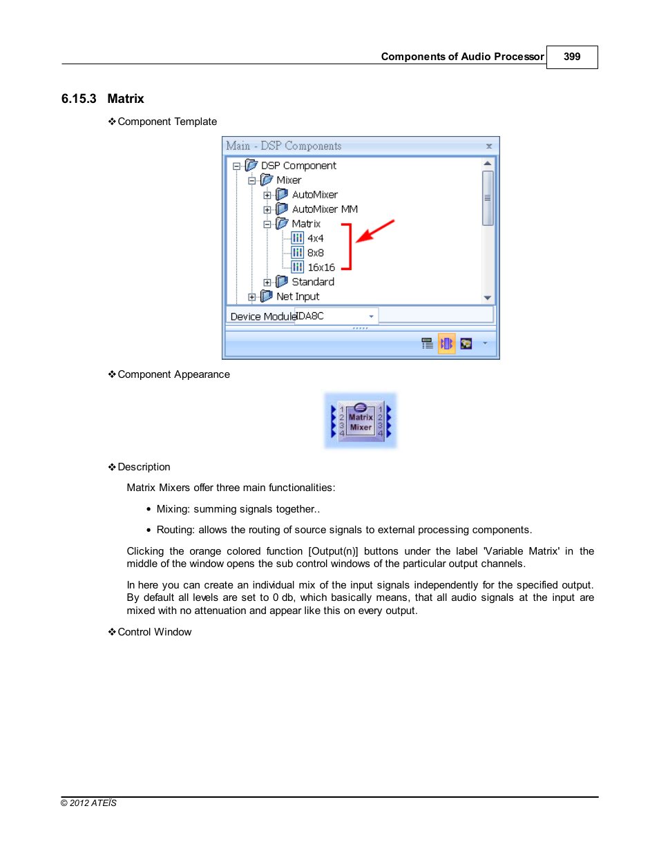 Matrix | ATEIS IDA8C User Manual | Page 399 / 446