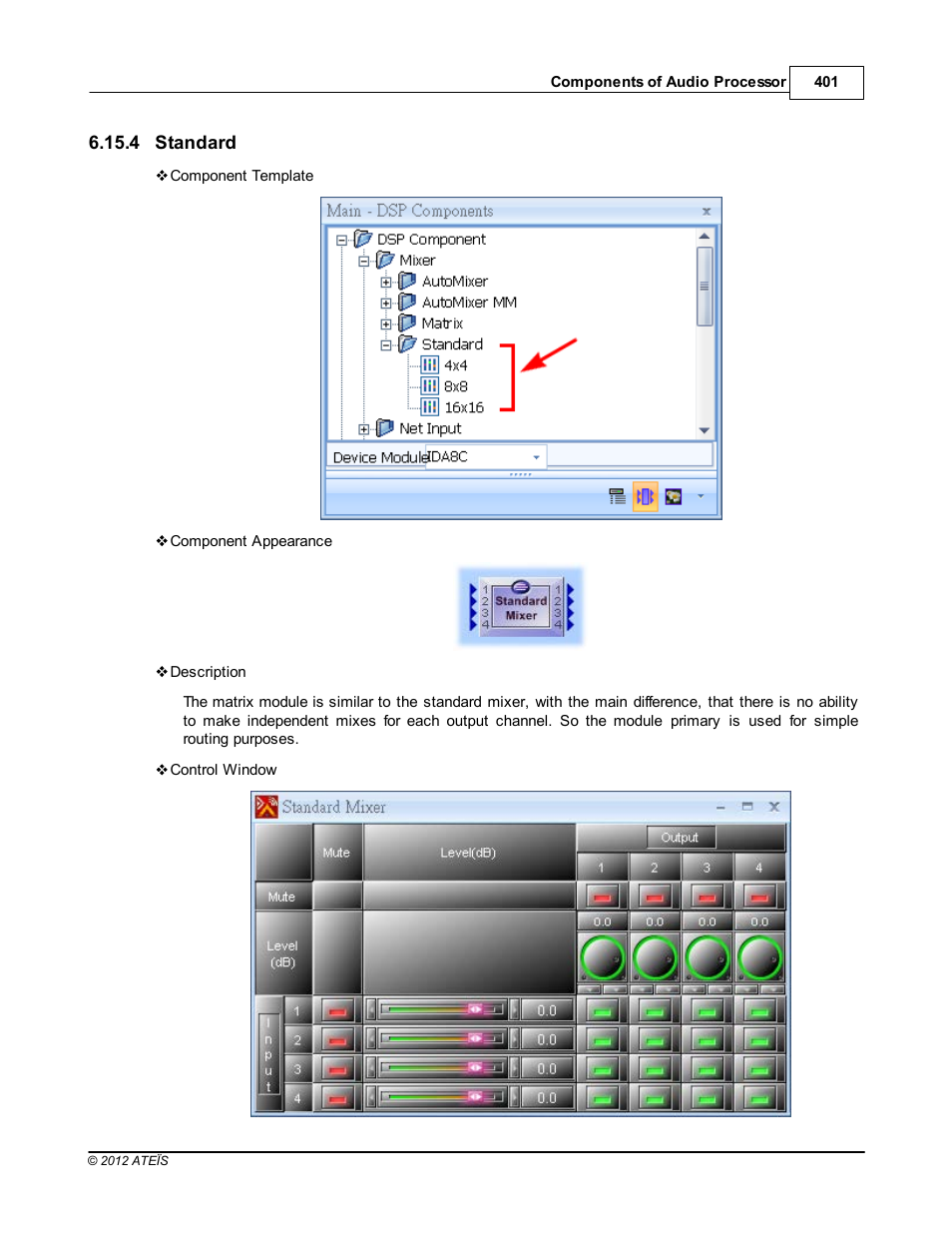 Standard | ATEIS IDA8C User Manual | Page 401 / 446