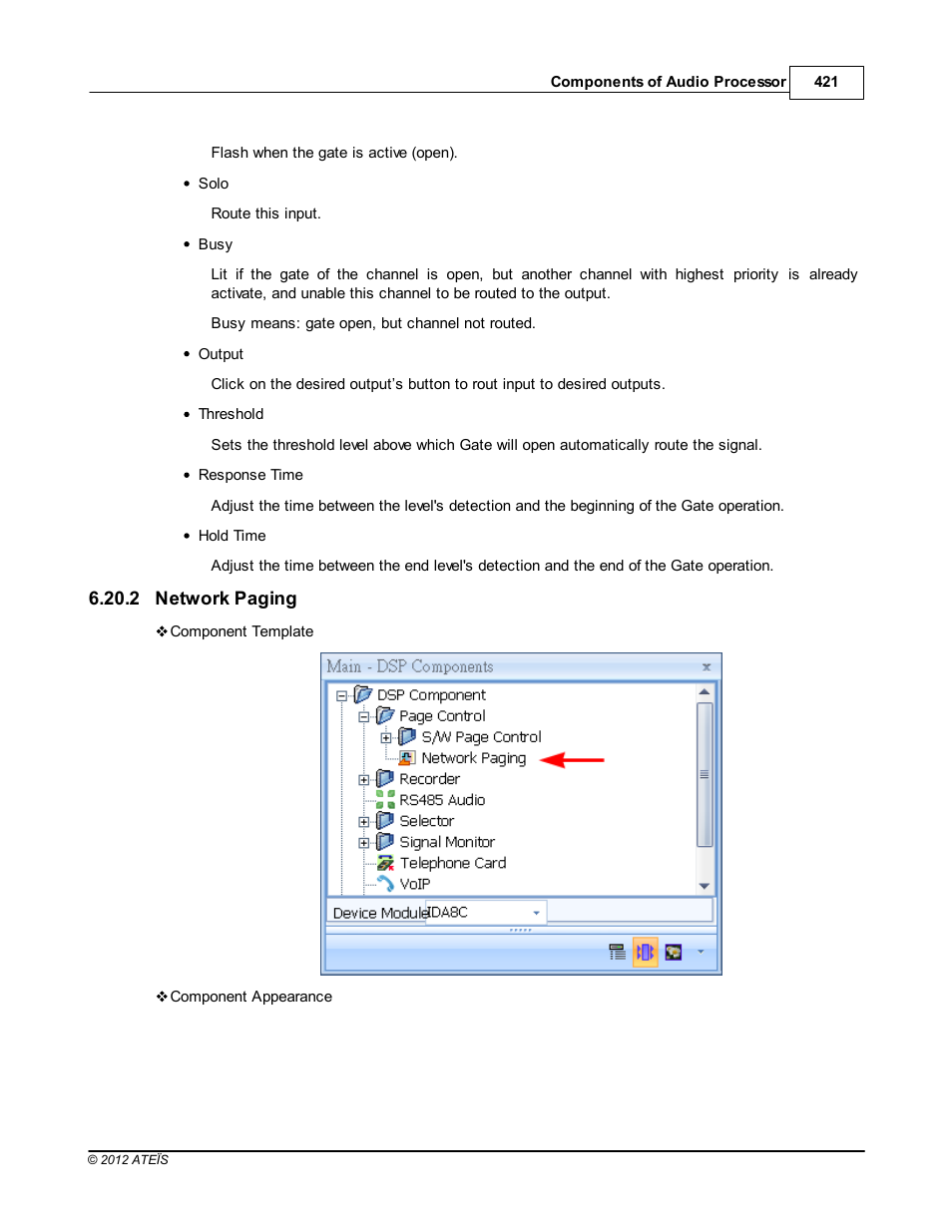 Network paging | ATEIS IDA8C User Manual | Page 421 / 446