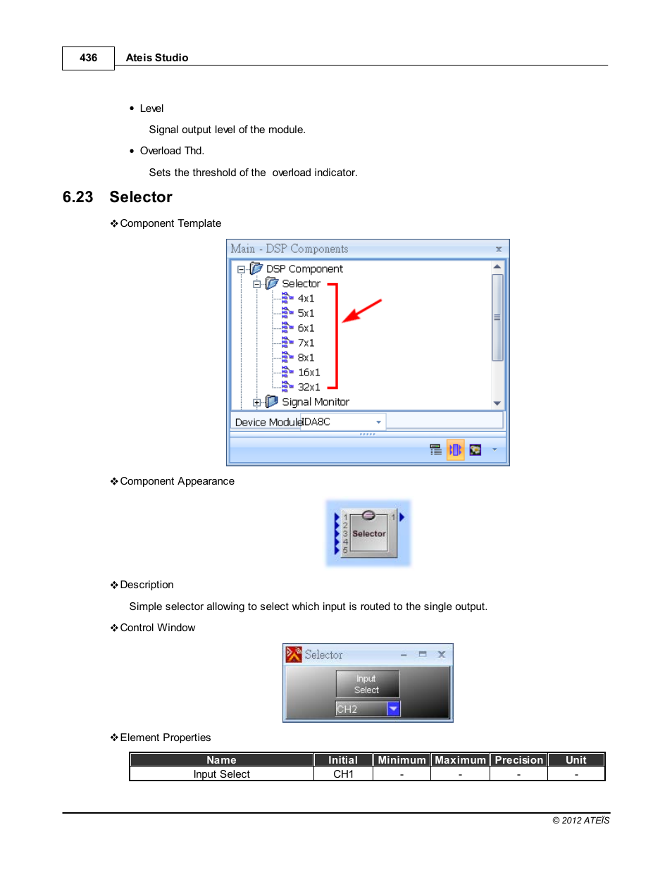 Selector, 23 selector | ATEIS IDA8C User Manual | Page 436 / 446