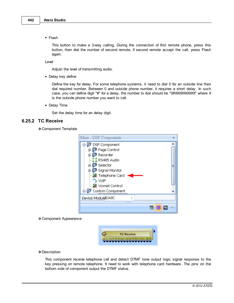 Tc receive | ATEIS IDA8C User Manual | Page 442 / 446