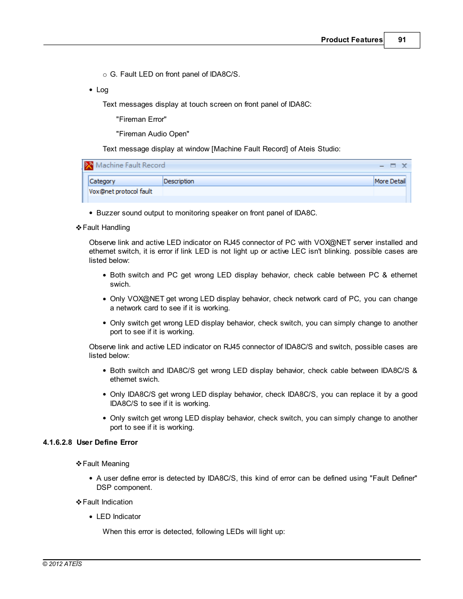 User define error | ATEIS IDA8C User Manual | Page 91 / 446