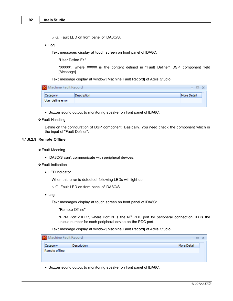 Remote offline | ATEIS IDA8C User Manual | Page 92 / 446