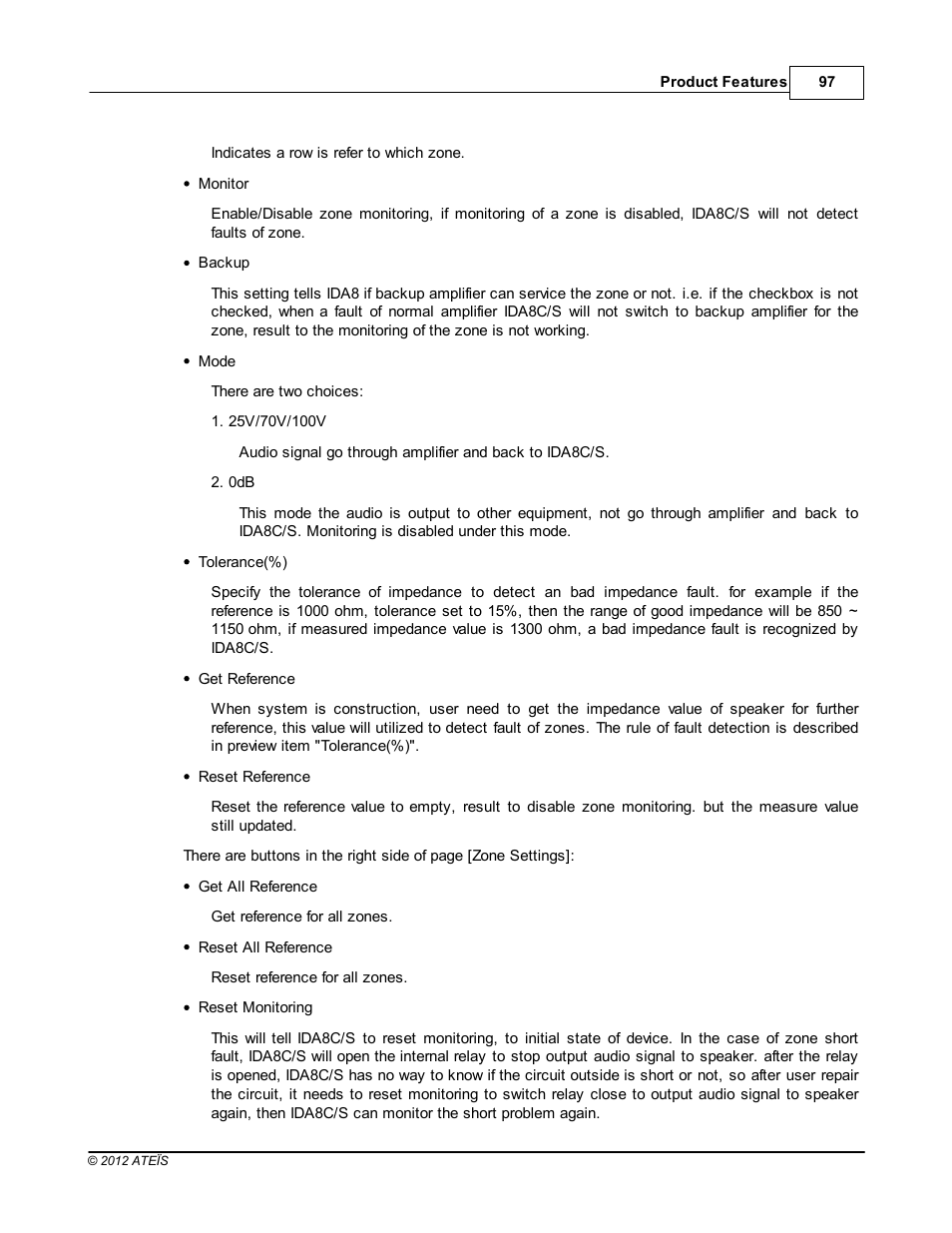 ATEIS IDA8C User Manual | Page 97 / 446