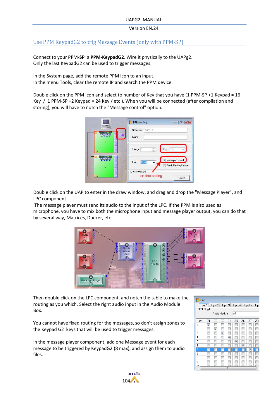 ATEIS UAPg2 User Manual | Page 104 / 224