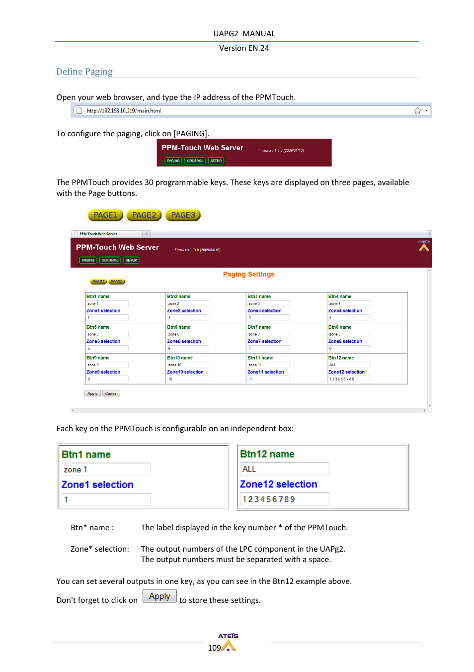 ATEIS UAPg2 User Manual | Page 109 / 224