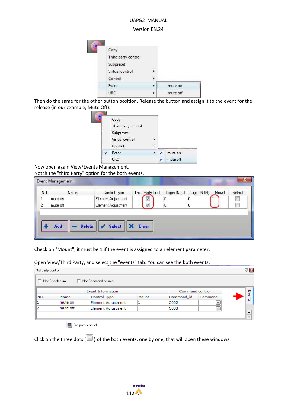 ATEIS UAPg2 User Manual | Page 112 / 224