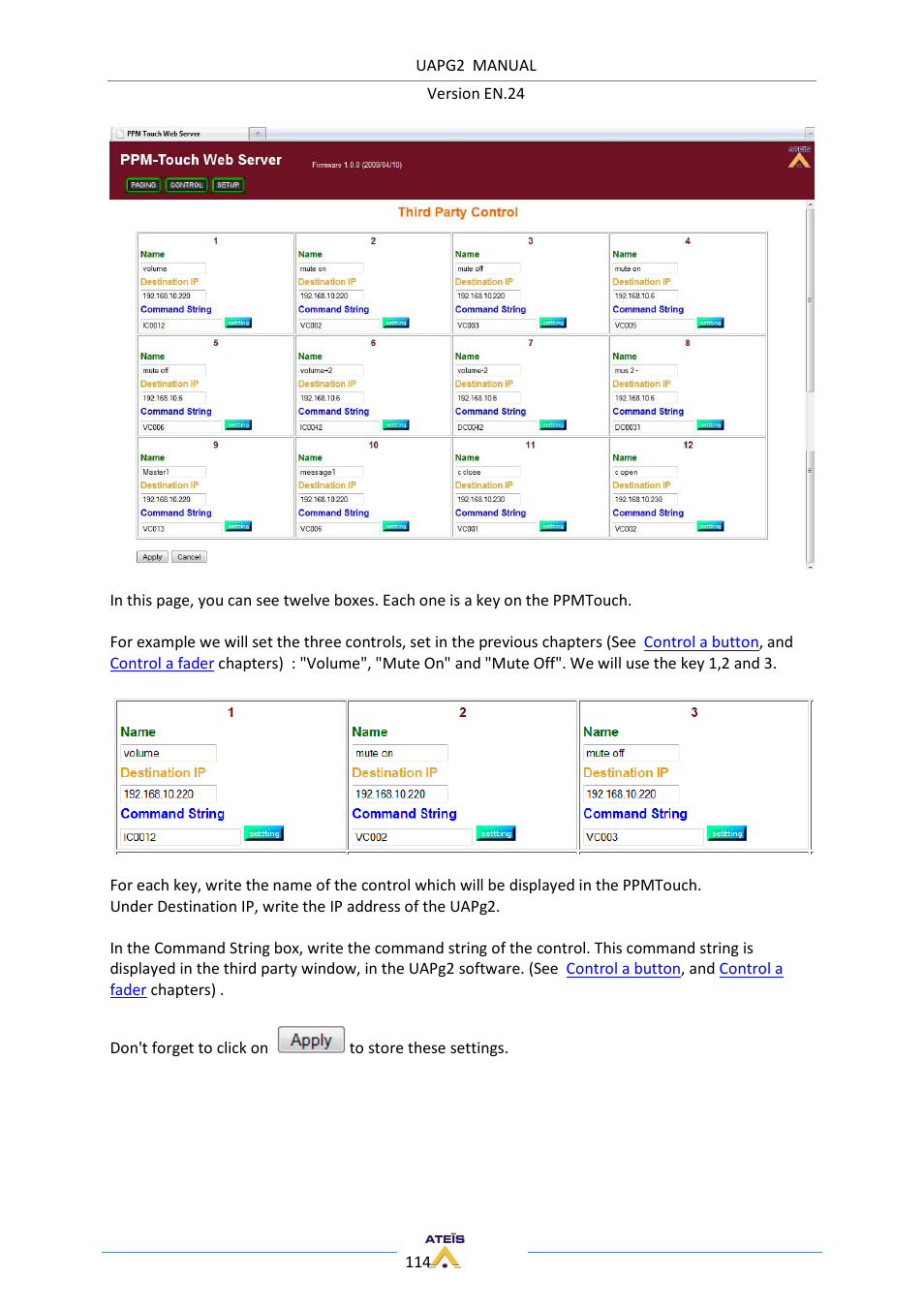 ATEIS UAPg2 User Manual | Page 114 / 224