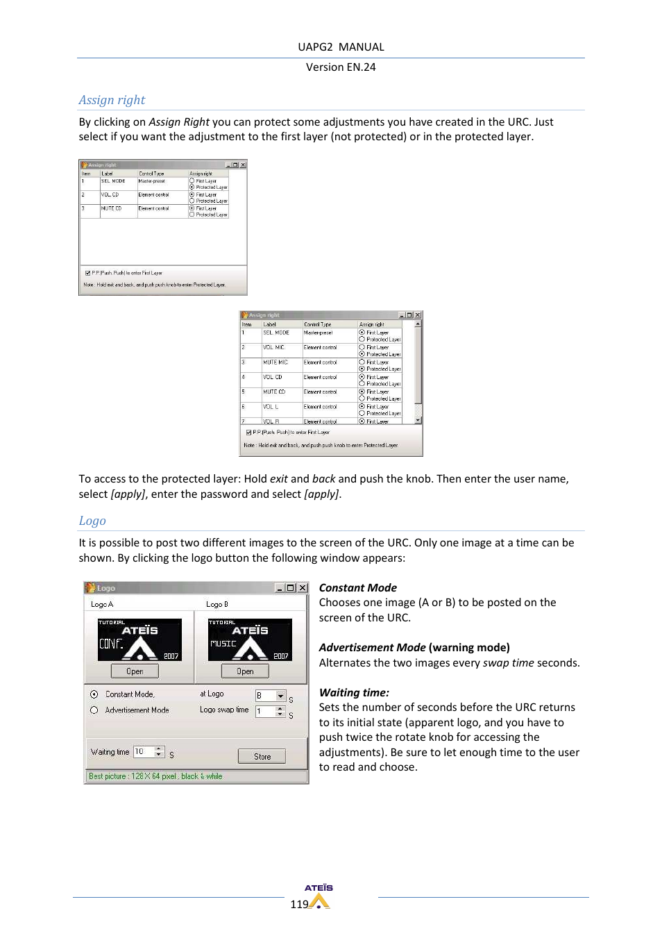 ATEIS UAPg2 User Manual | Page 119 / 224