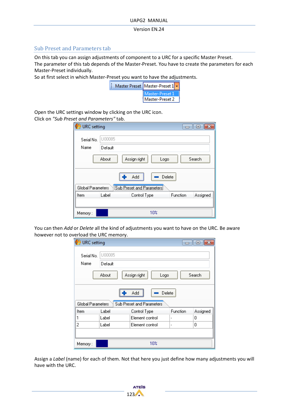 ATEIS UAPg2 User Manual | Page 123 / 224