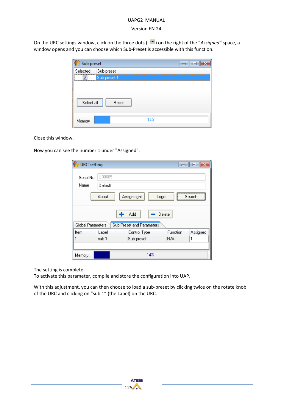 ATEIS UAPg2 User Manual | Page 125 / 224