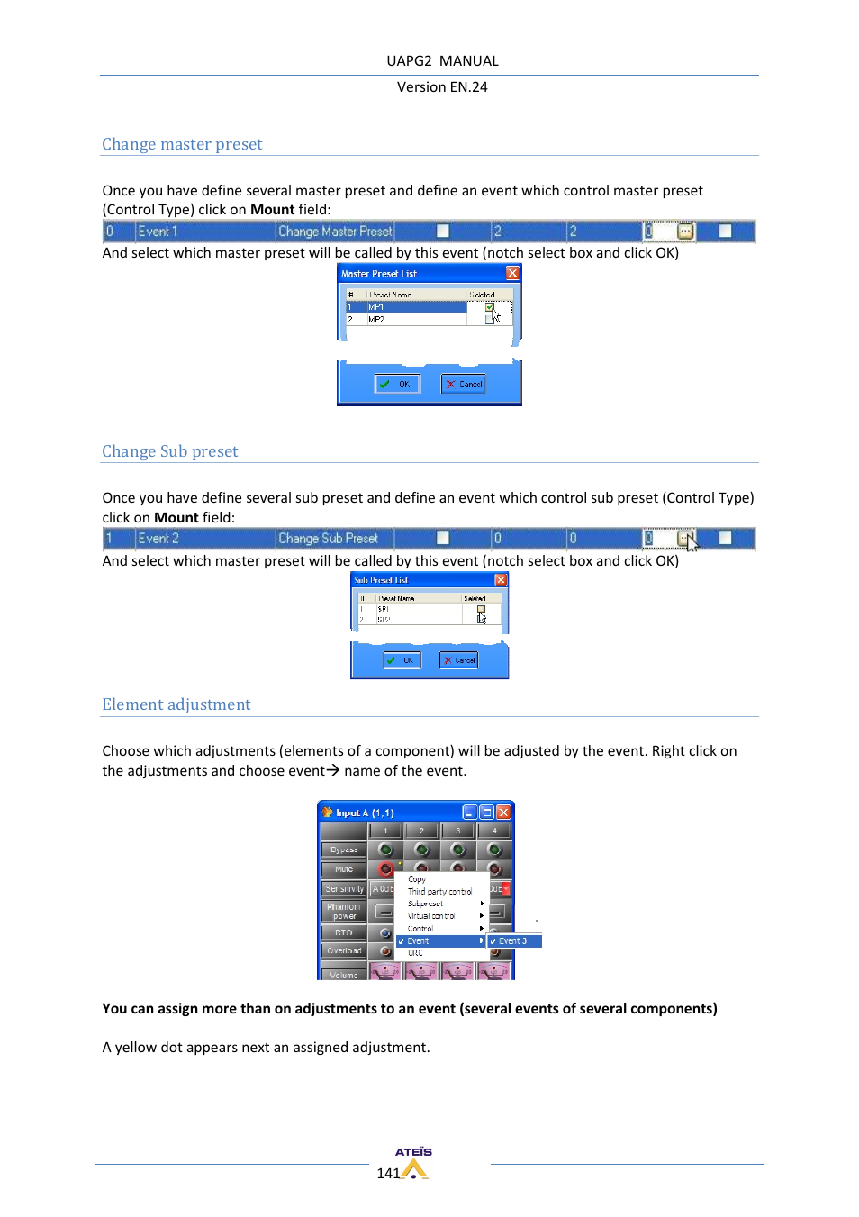 ATEIS UAPg2 User Manual | Page 141 / 224