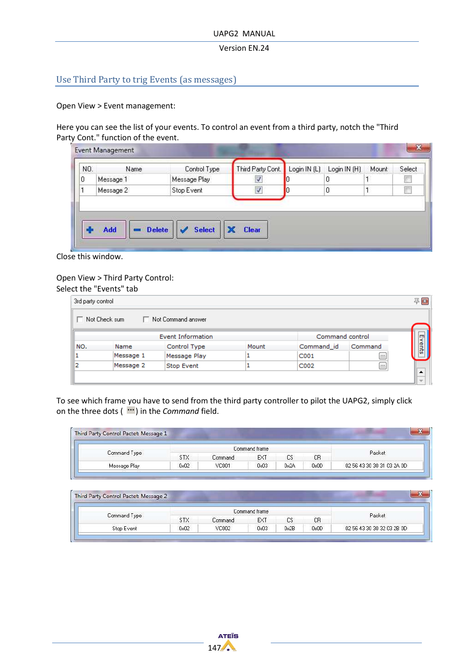 ATEIS UAPg2 User Manual | Page 147 / 224