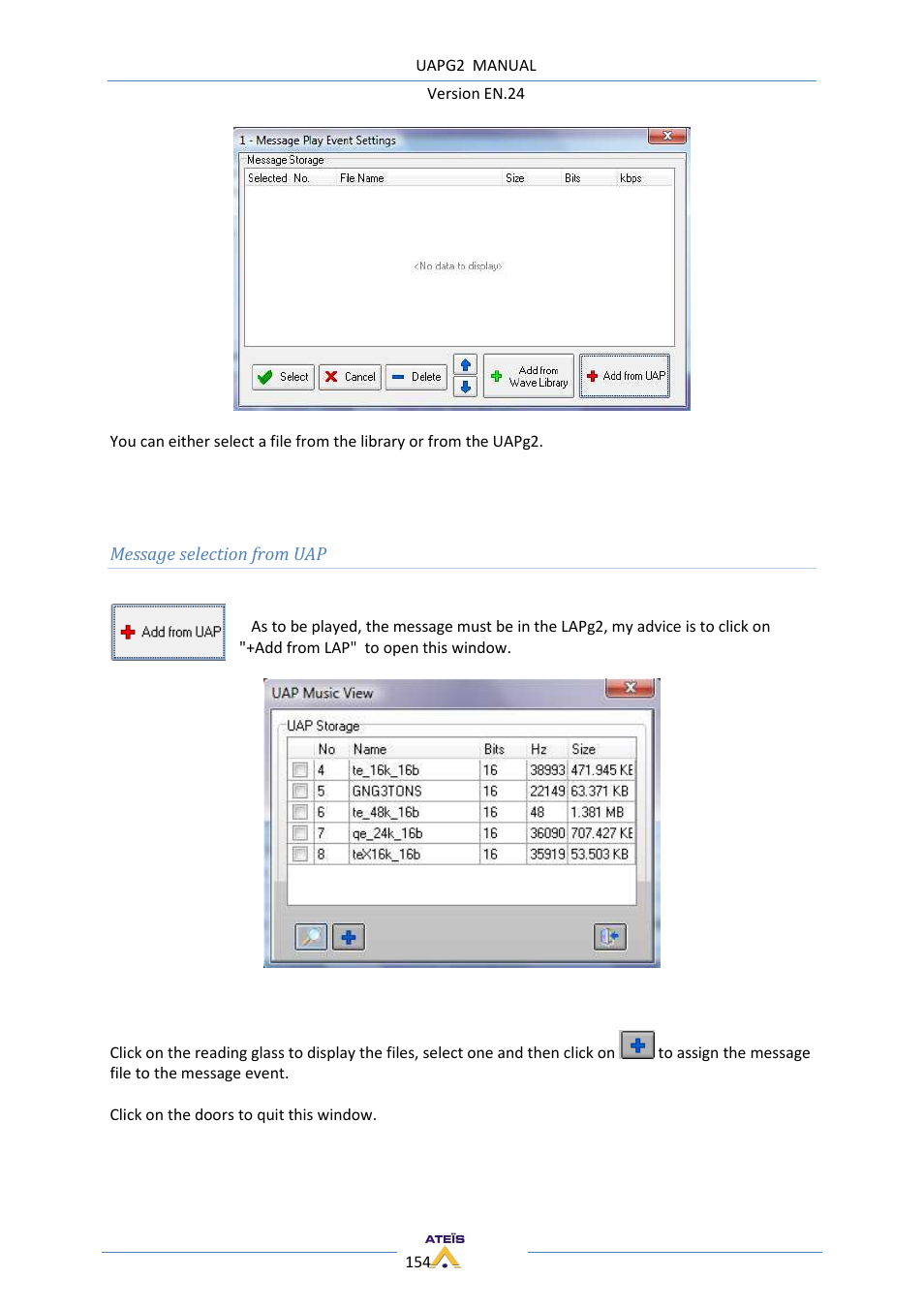 ATEIS UAPg2 User Manual | Page 154 / 224