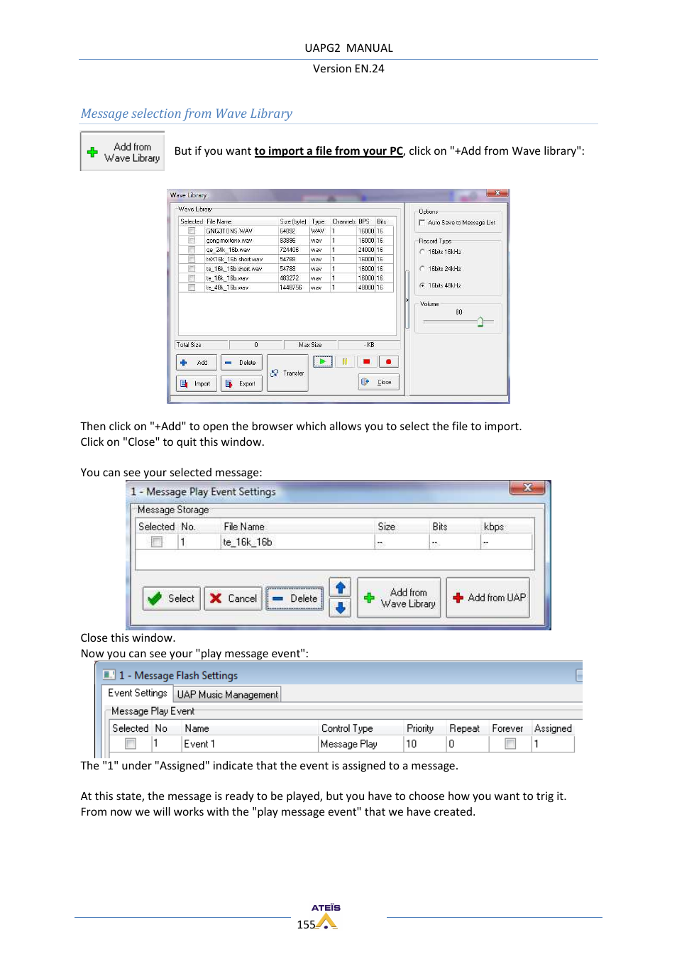 ATEIS UAPg2 User Manual | Page 155 / 224