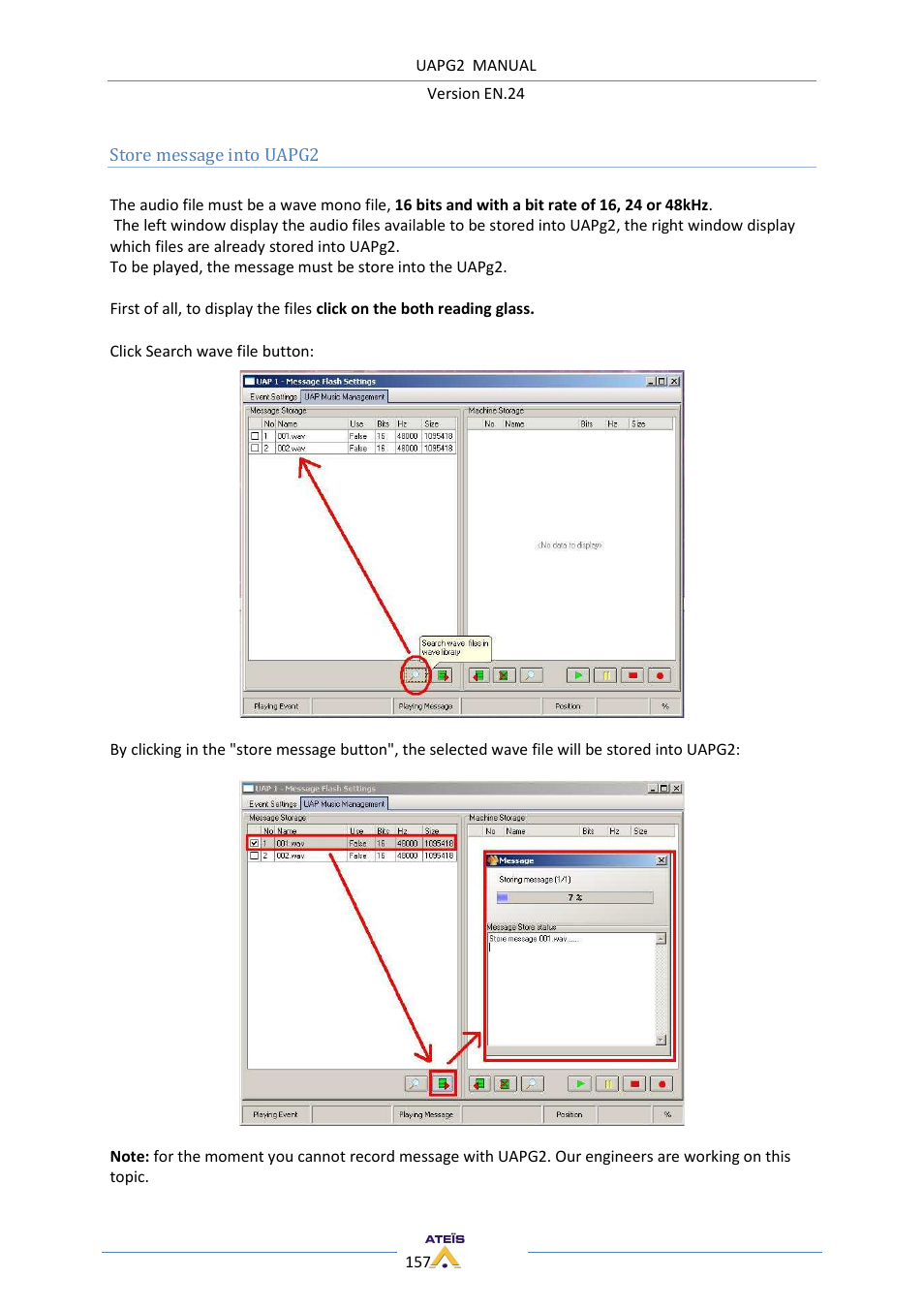 ATEIS UAPg2 User Manual | Page 157 / 224