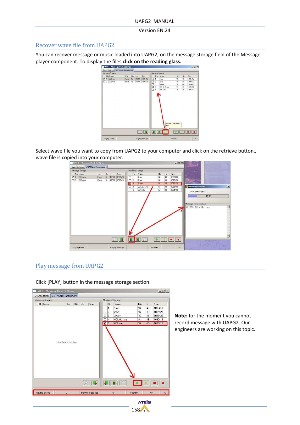 ATEIS UAPg2 User Manual | Page 158 / 224