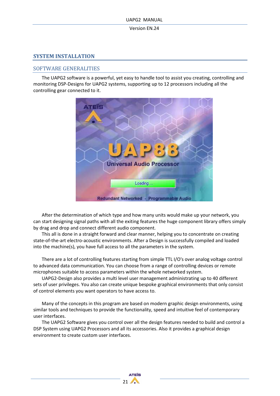 ATEIS UAPg2 User Manual | Page 21 / 224