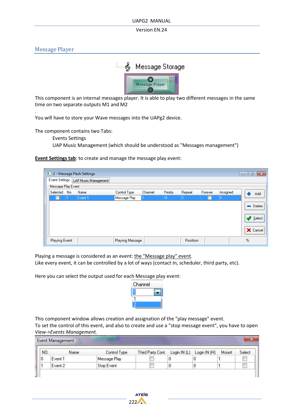 ATEIS UAPg2 User Manual | Page 222 / 224