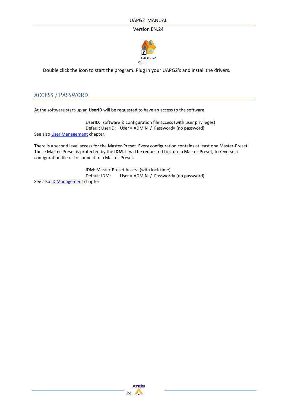 ATEIS UAPg2 User Manual | Page 24 / 224