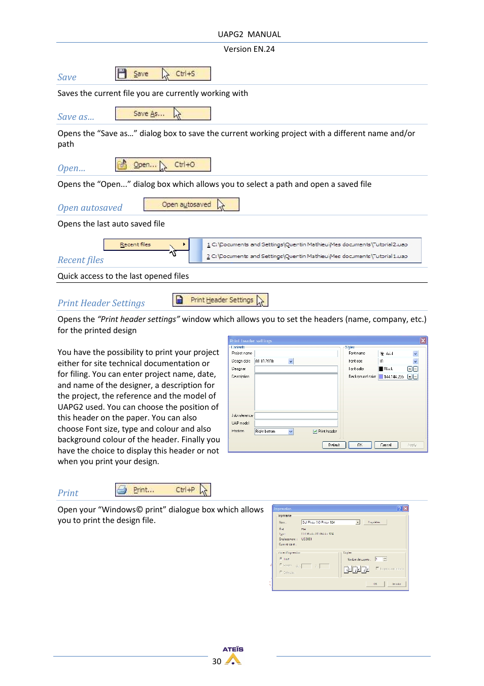 ATEIS UAPg2 User Manual | Page 30 / 224