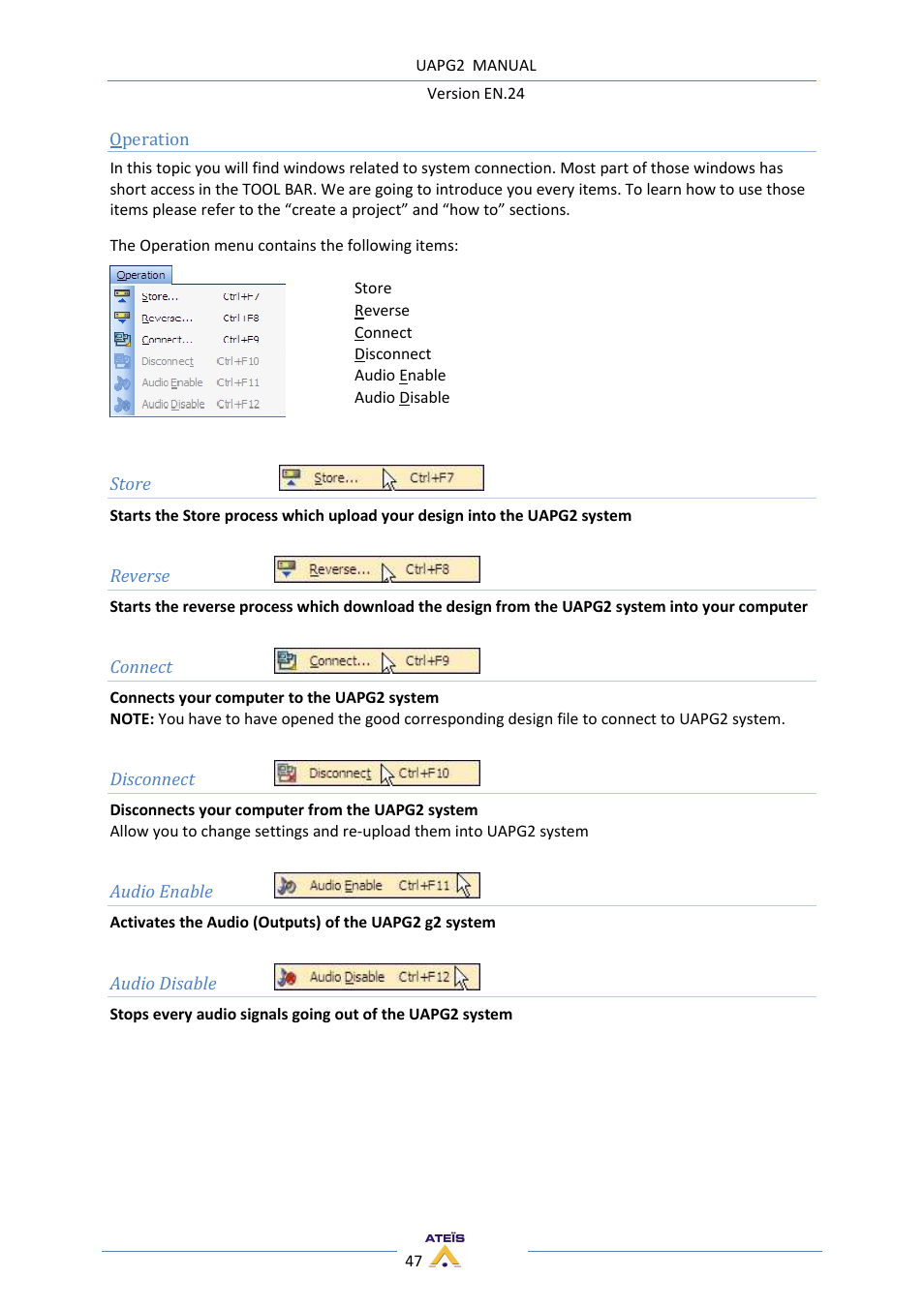 ATEIS UAPg2 User Manual | Page 47 / 224