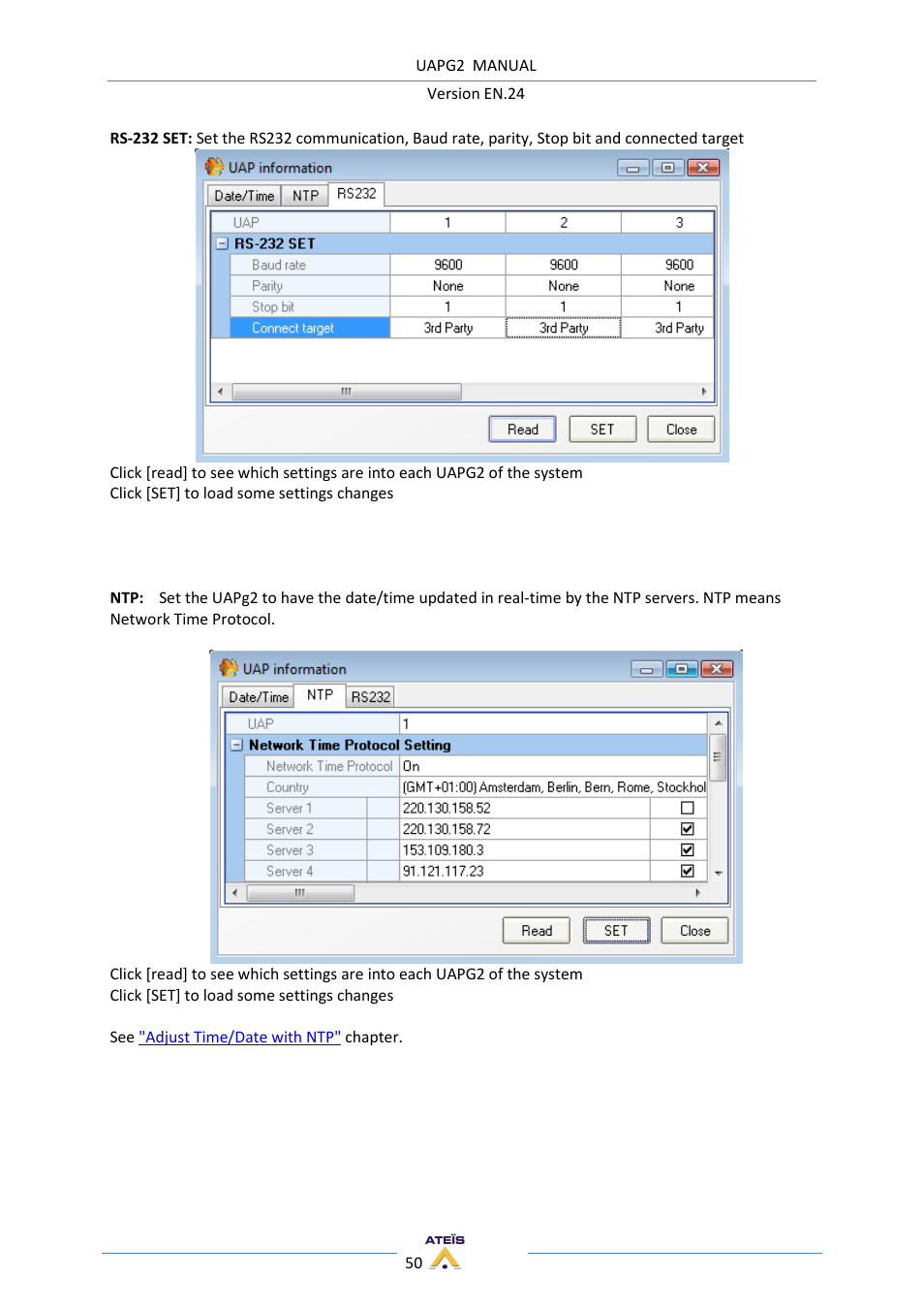 ATEIS UAPg2 User Manual | Page 50 / 224