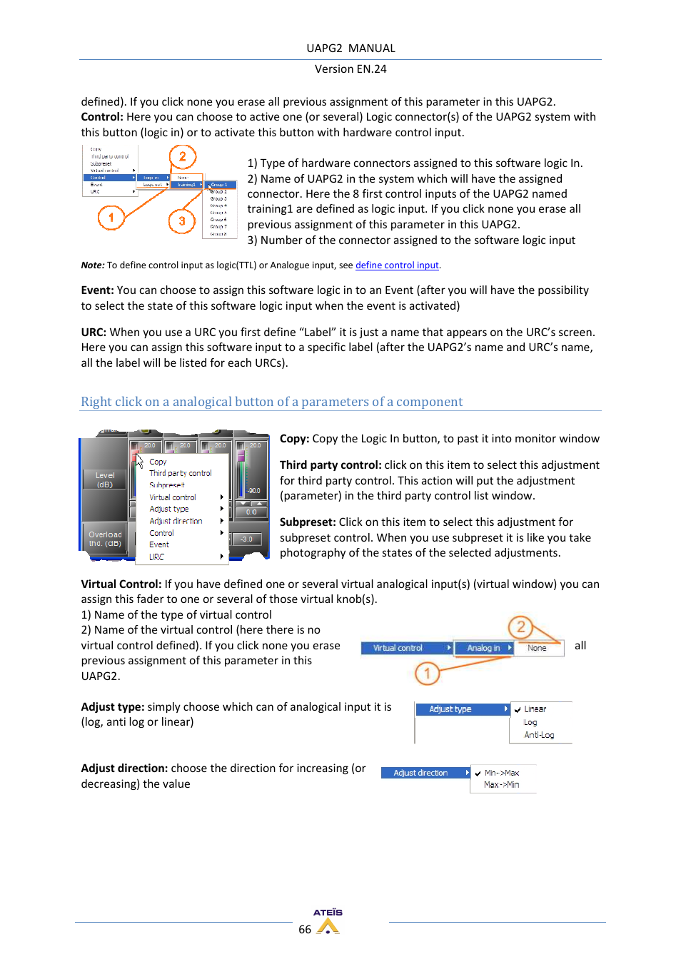 ATEIS UAPg2 User Manual | Page 66 / 224