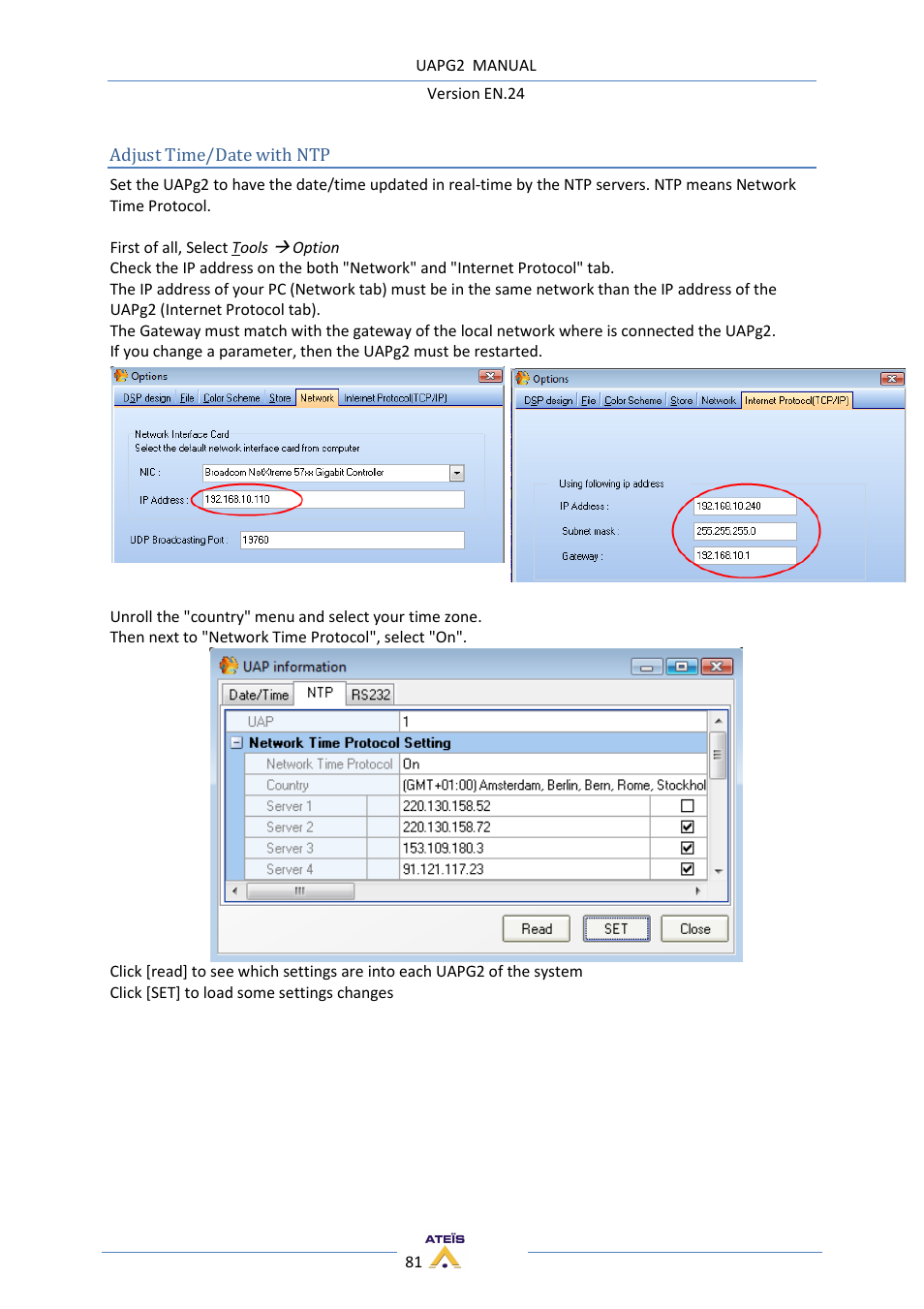 ATEIS UAPg2 User Manual | Page 81 / 224