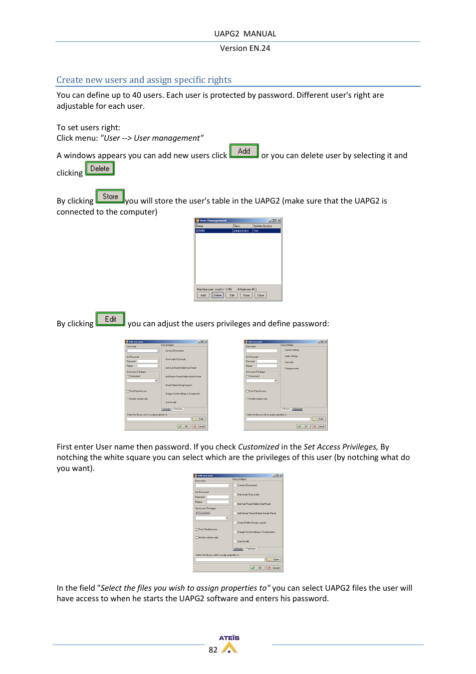 ATEIS UAPg2 User Manual | Page 82 / 224