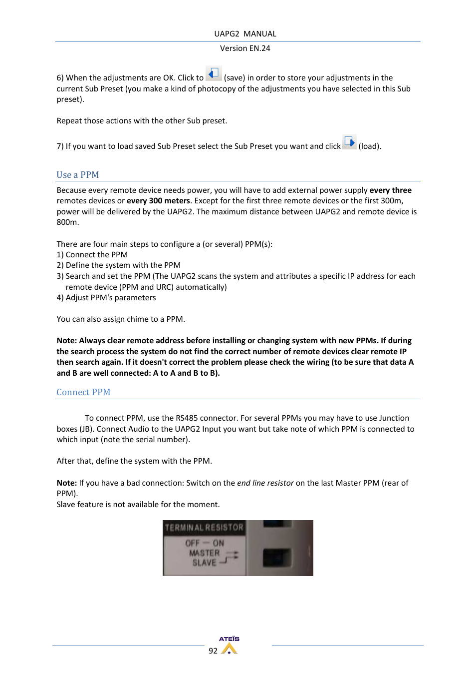 ATEIS UAPg2 User Manual | Page 92 / 224